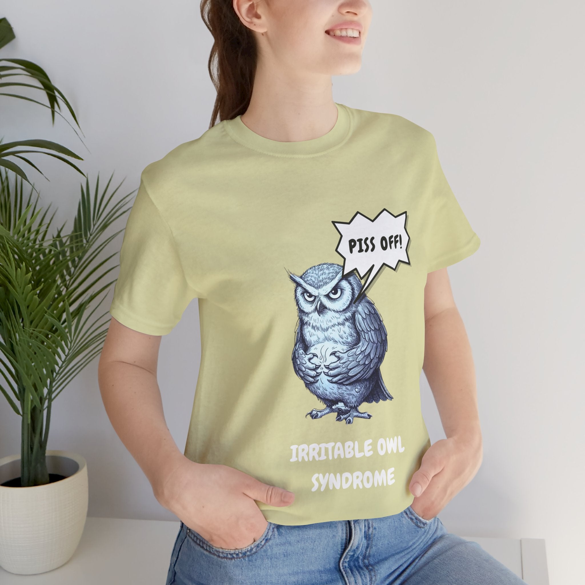 Irritable Owl Syndrome Funny Pun T-Shirt - Owl Lovers Tee