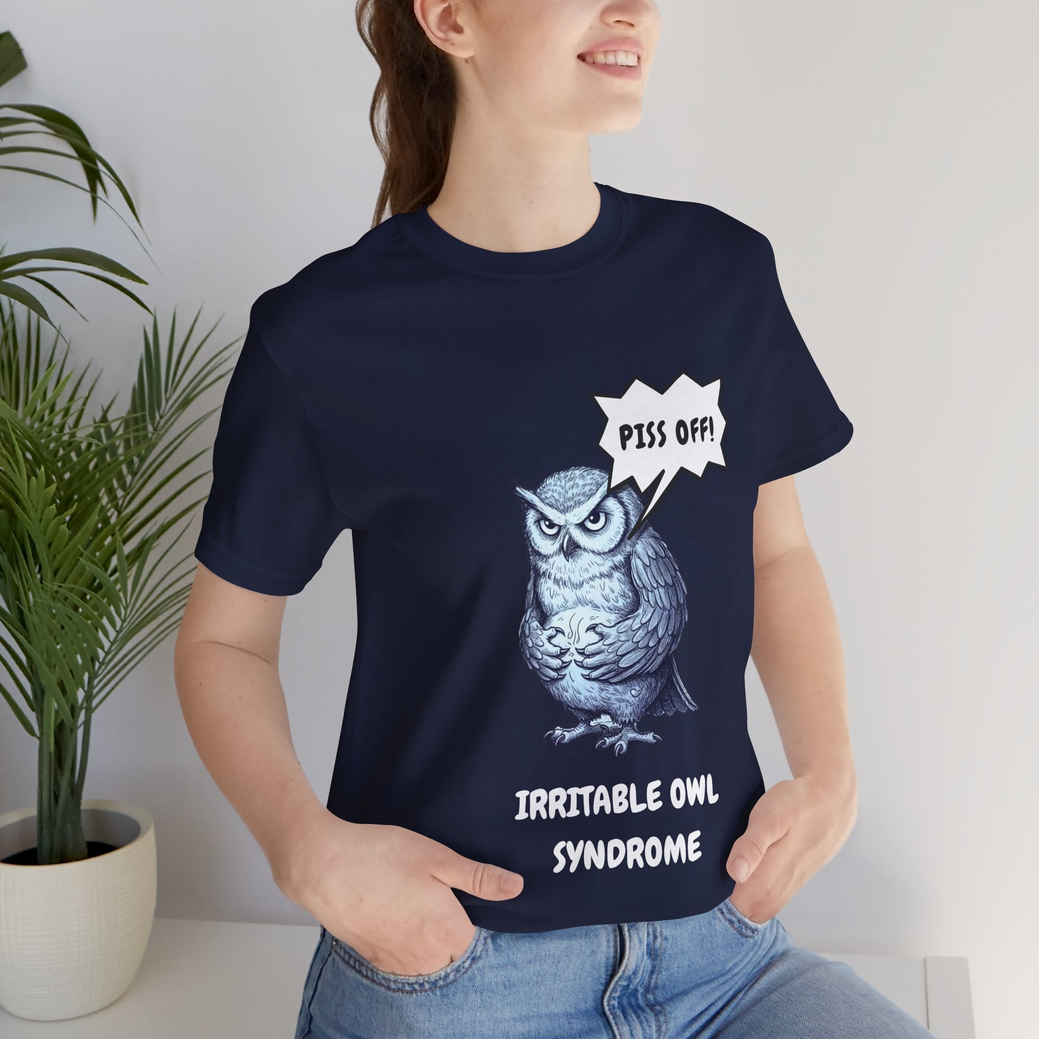 Irritable Owl Syndrome Funny Pun T-Shirt - Owl Lovers Tee