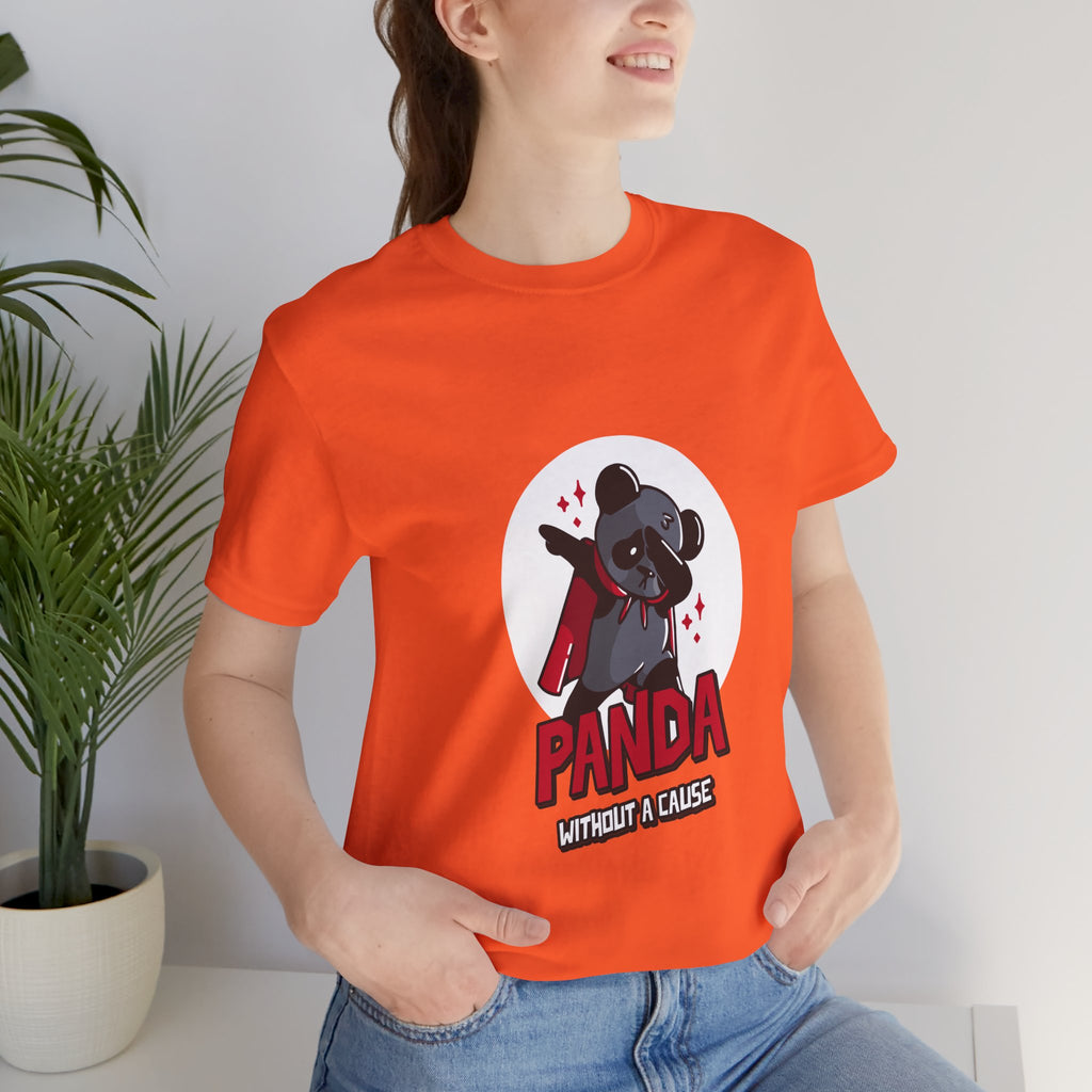 Panda Without a Cause T-Shirt: Quirky Cartoon Panda Mascot