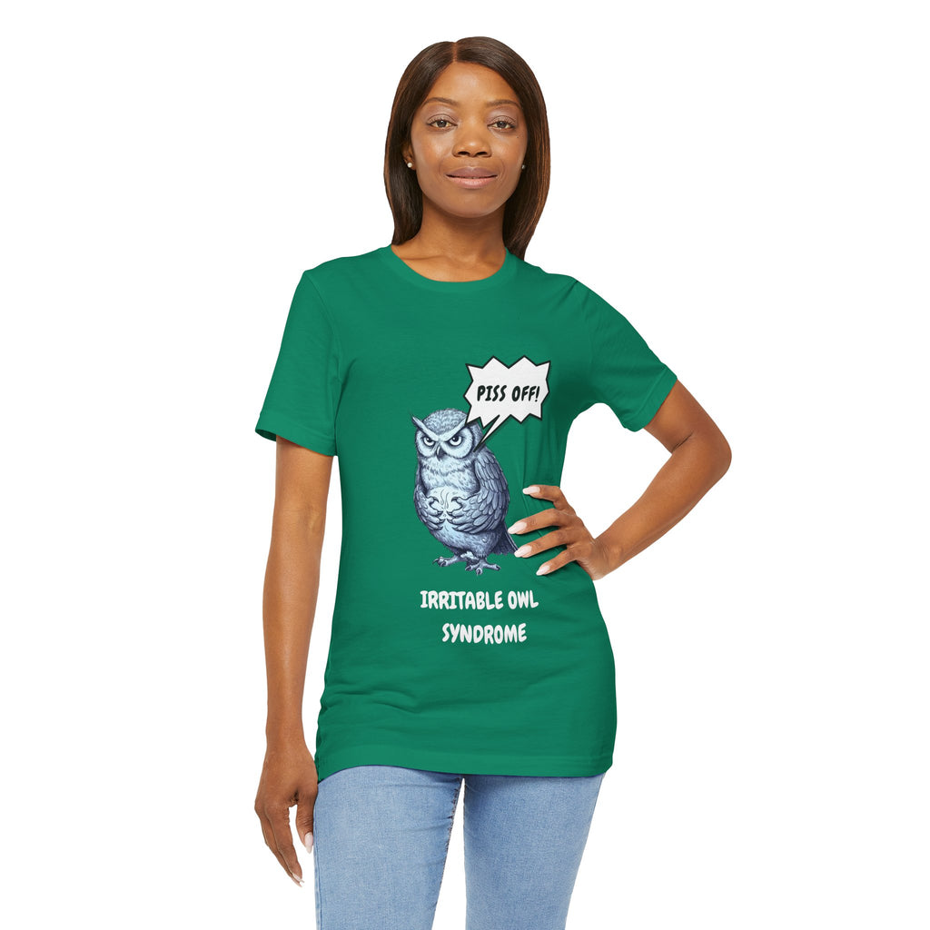 Irritable Owl Syndrome Funny Pun T-Shirt - Owl Lovers Tee