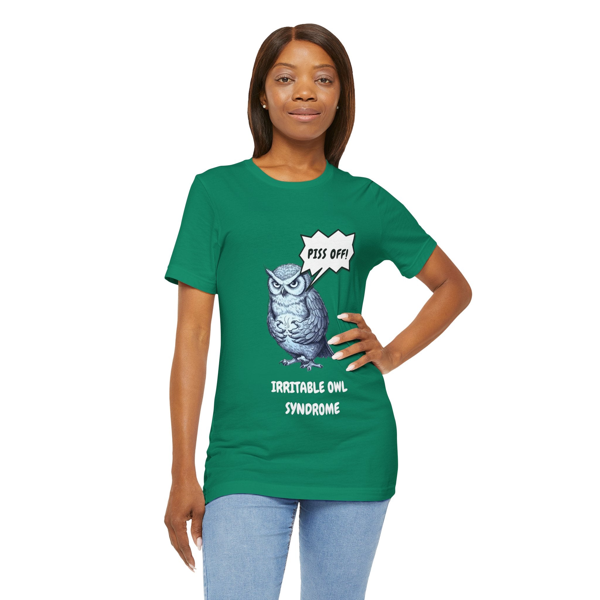 Irritable Owl Syndrome Funny Pun T-Shirt - Owl Lovers Tee