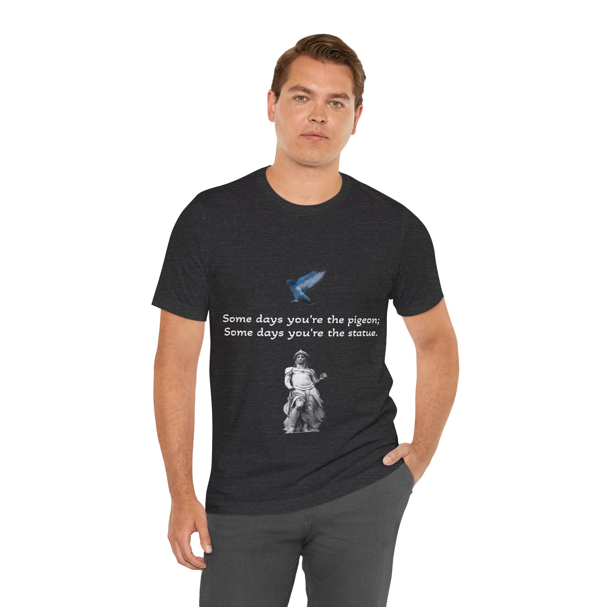 Sometimes You're The Pigeon, Sometimes You're The Statue T-Shirt: Existential Metaphor