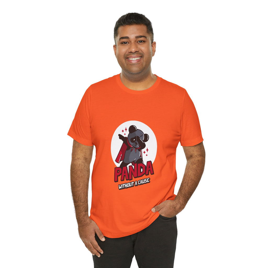 Panda Without a Cause T-Shirt: Quirky Cartoon Panda Mascot