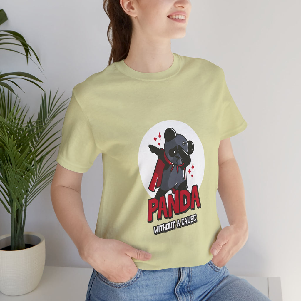 Panda Without a Cause T-Shirt: Quirky Cartoon Panda Mascot