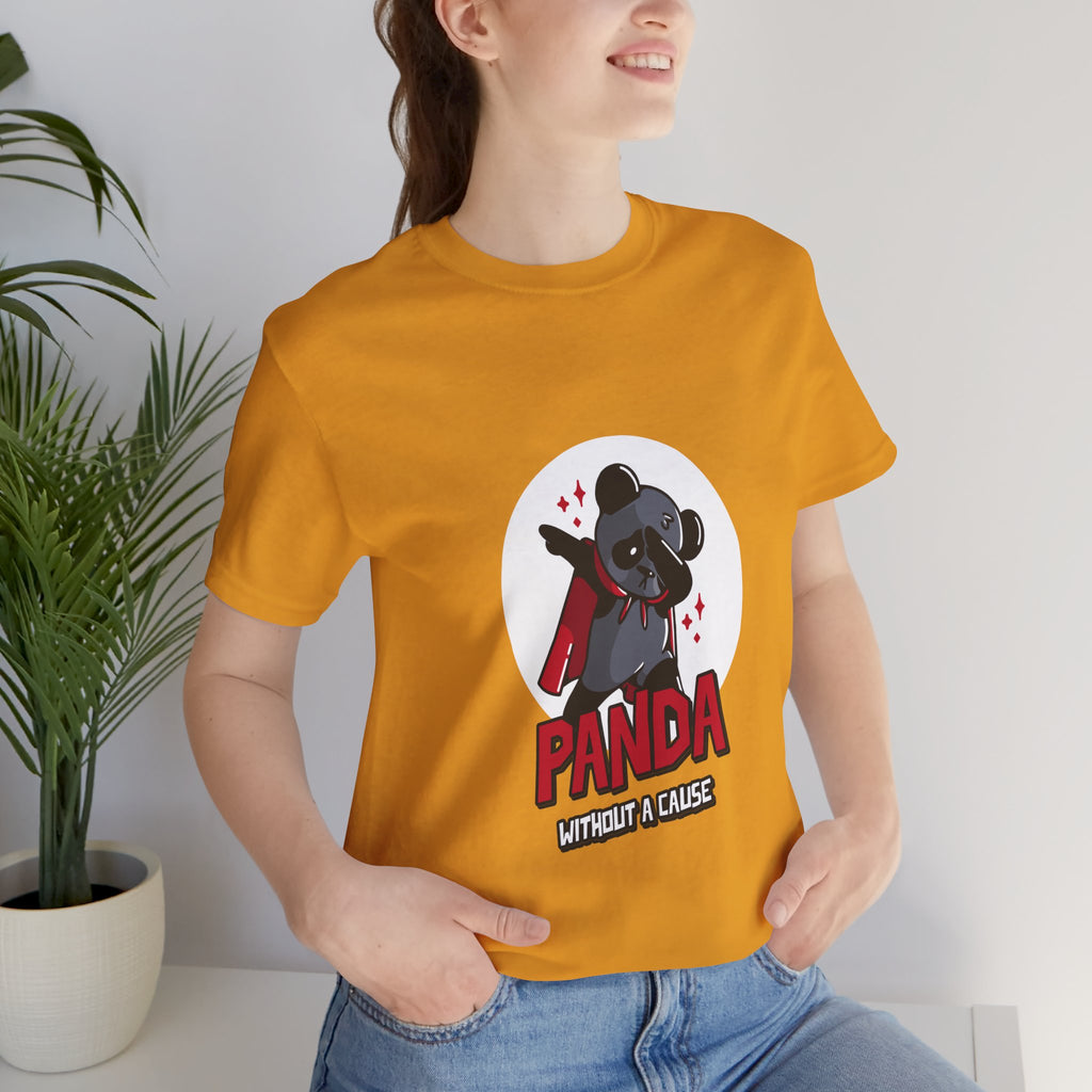 Panda Without a Cause T-Shirt: Quirky Cartoon Panda Mascot