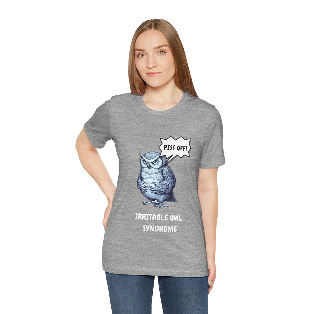 Irritable Owl Syndrome Funny Pun T-Shirt - Owl Lovers Tee