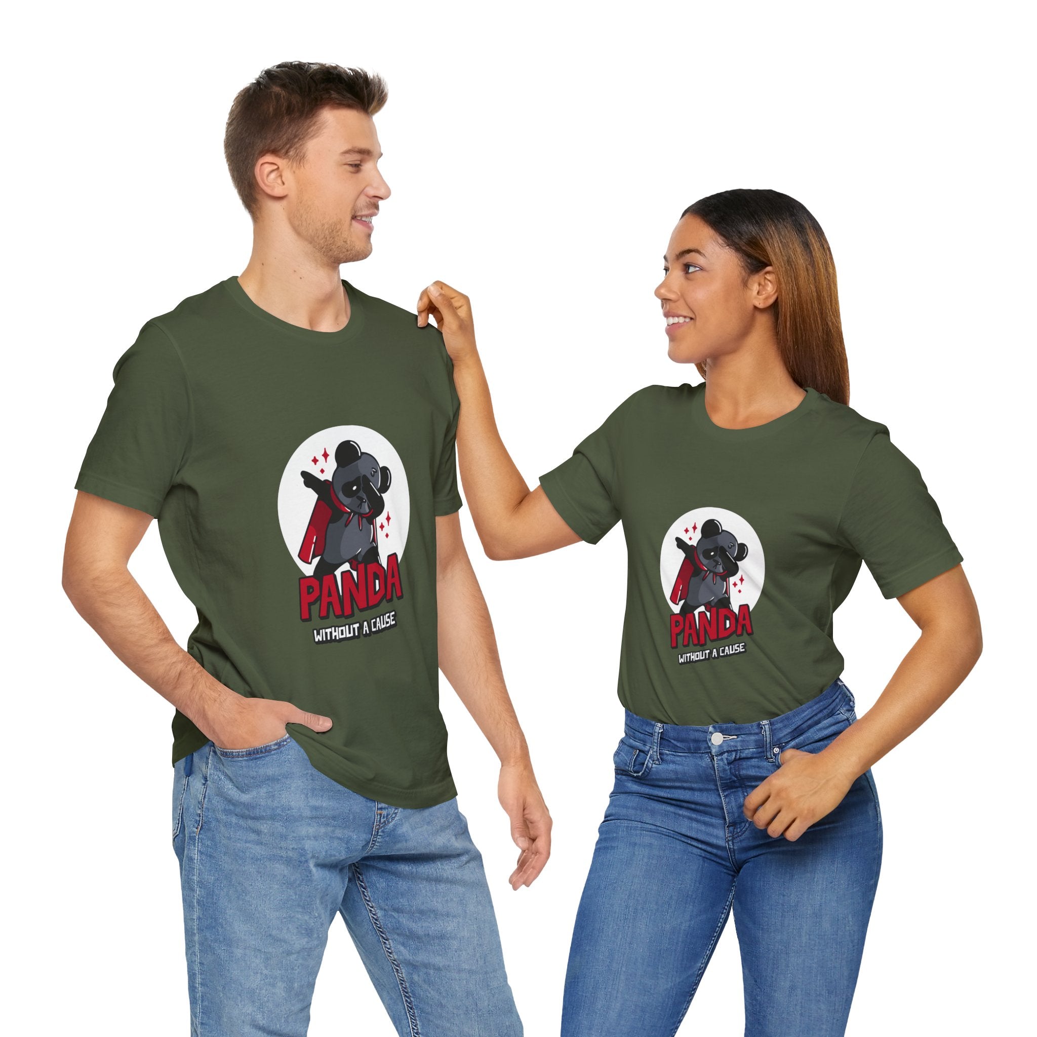 Panda Without a Cause T-Shirt: Quirky Cartoon Panda Mascot