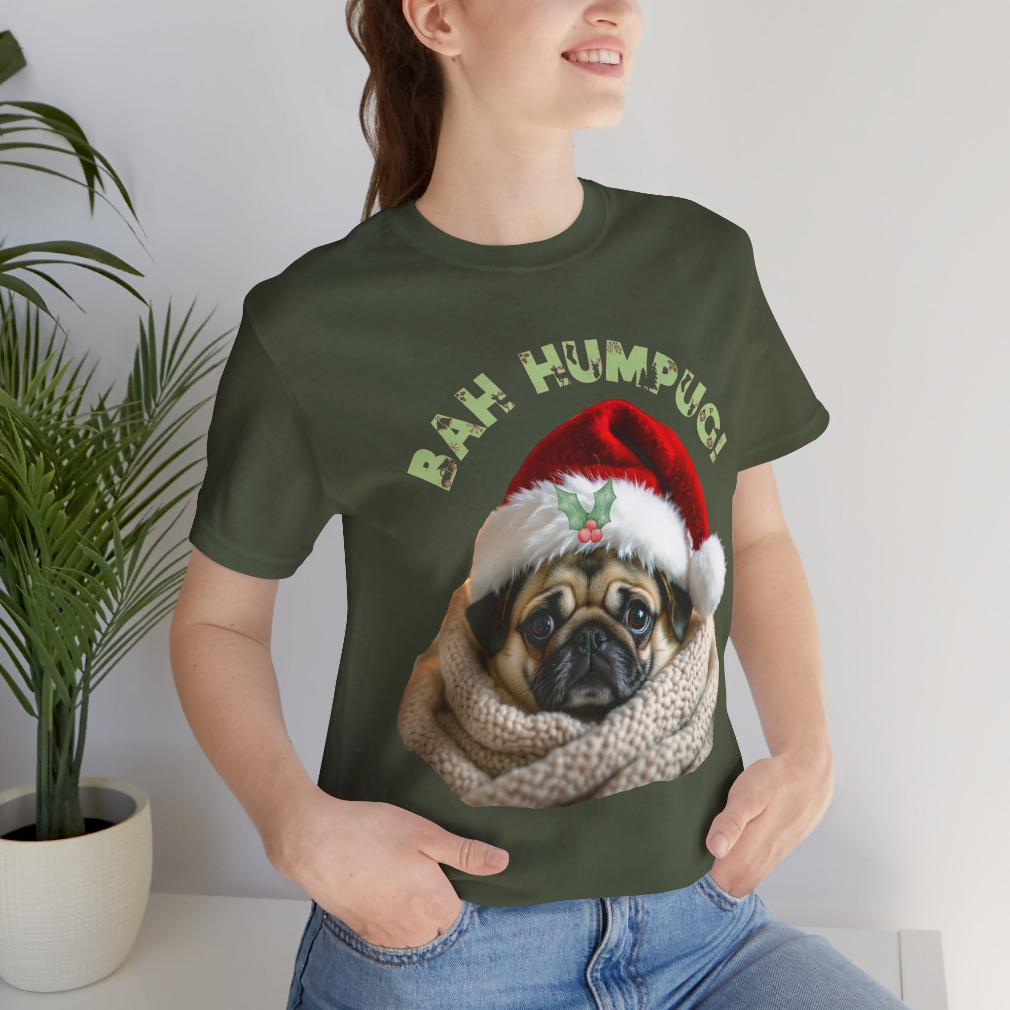 Bah Humpug Christmas T-Shirt: Perfect For Pug-Lovers