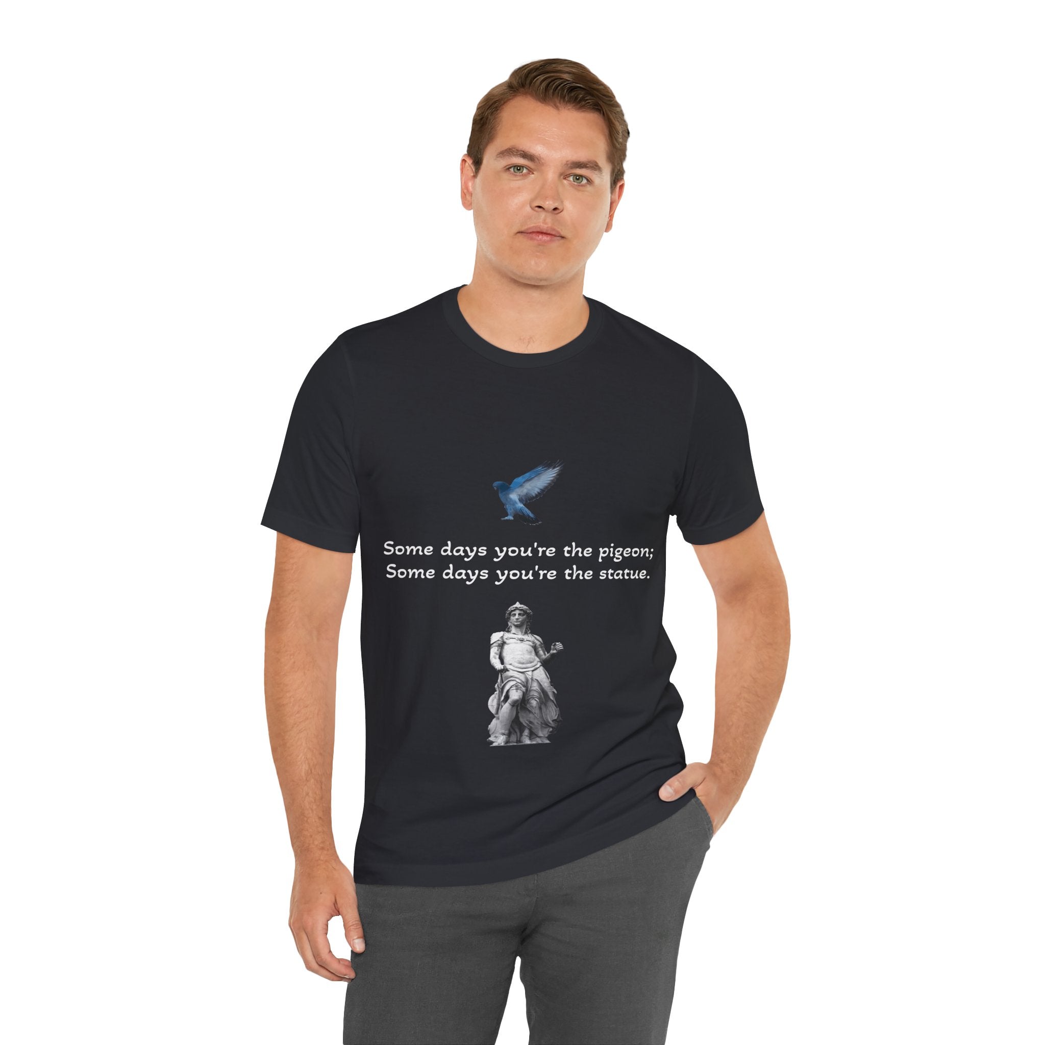 Sometimes You're The Pigeon, Sometimes You're The Statue T-Shirt: Existential Metaphor