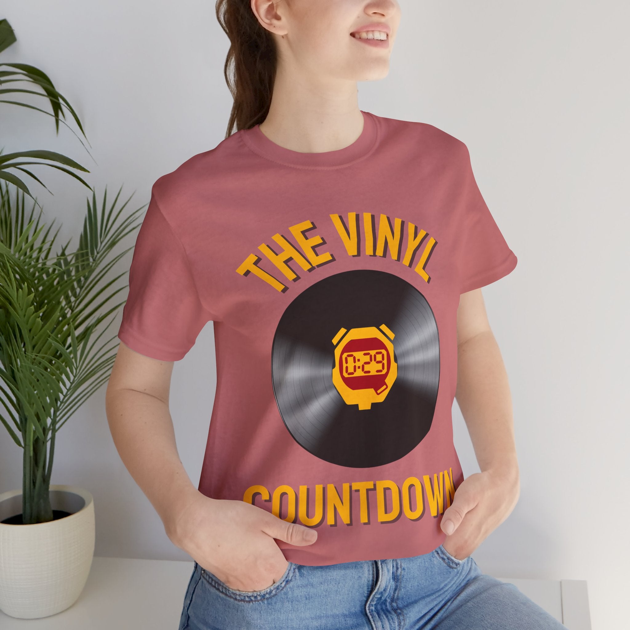 The Vinyl Countdown T-Shirt: Music Timer Graphic, Vinyl LP Album