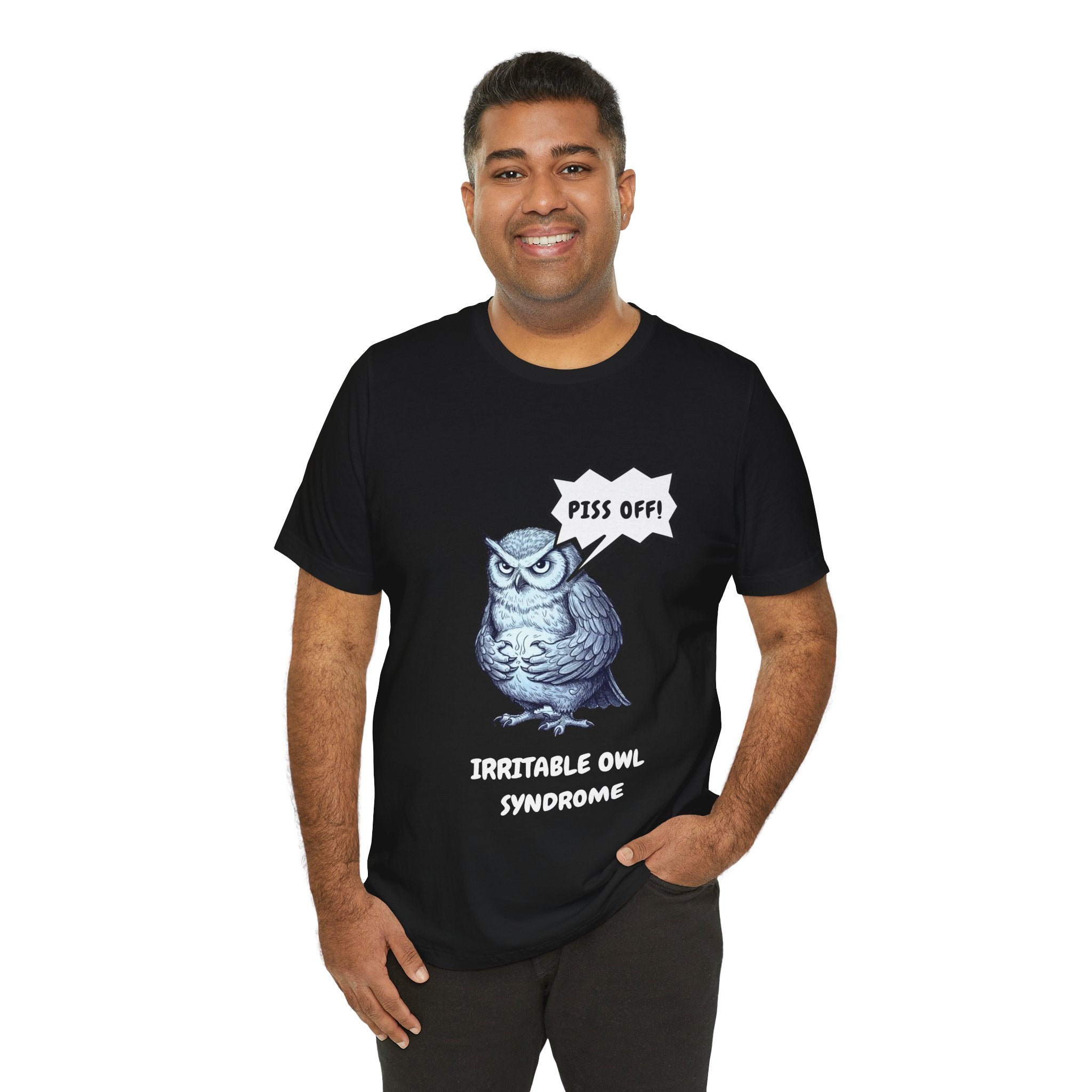 Irritable Owl Syndrome Funny Pun T-Shirt - Owl Lovers Tee