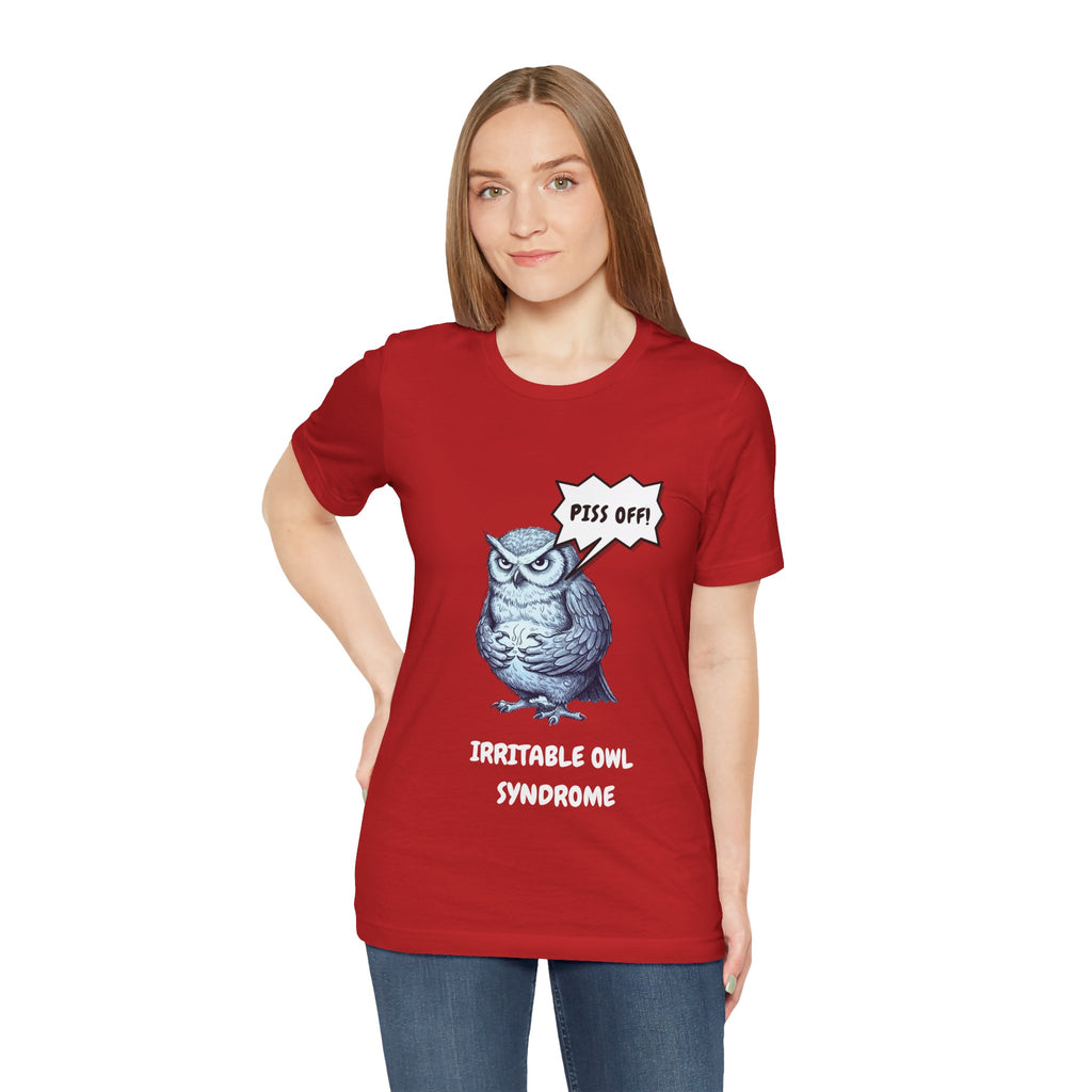 Irritable Owl Syndrome Funny Pun T-Shirt - Owl Lovers Tee