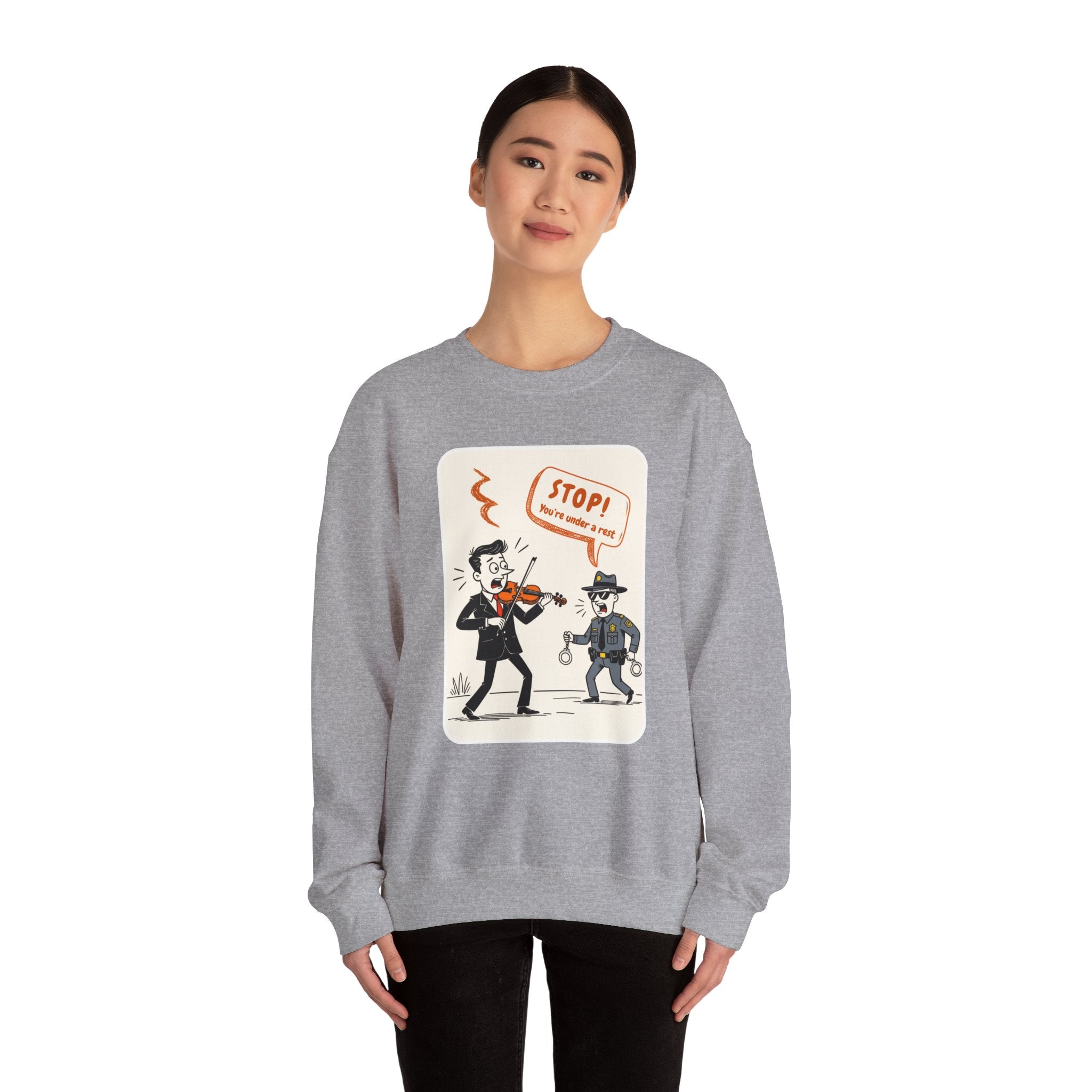 STOP! You’re Under A Rest Crew-Neck Sweatshirt
