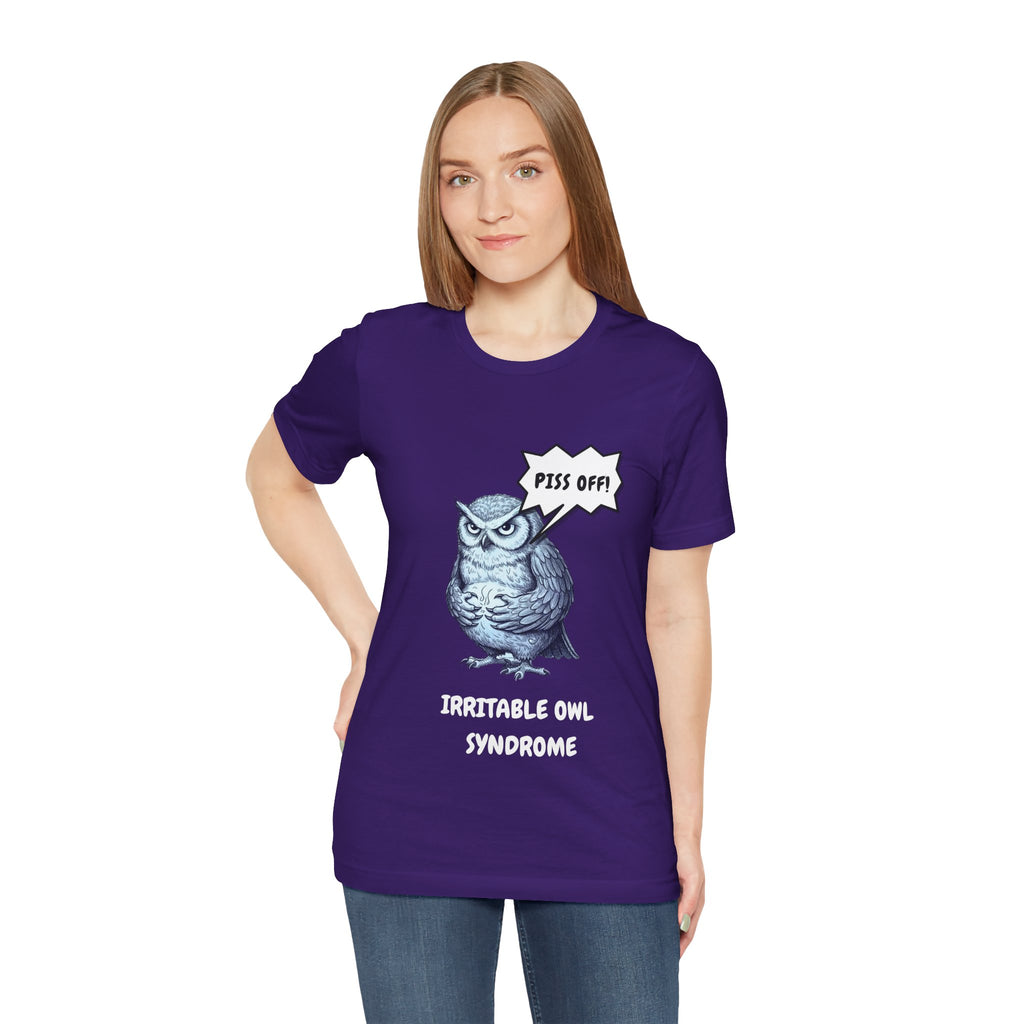 Irritable Owl Syndrome Funny Pun T-Shirt - Owl Lovers Tee