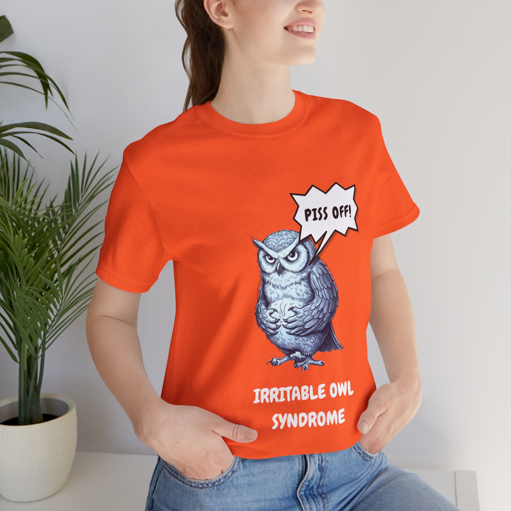 Irritable Owl Syndrome Funny Pun T-Shirt - Owl Lovers Tee
