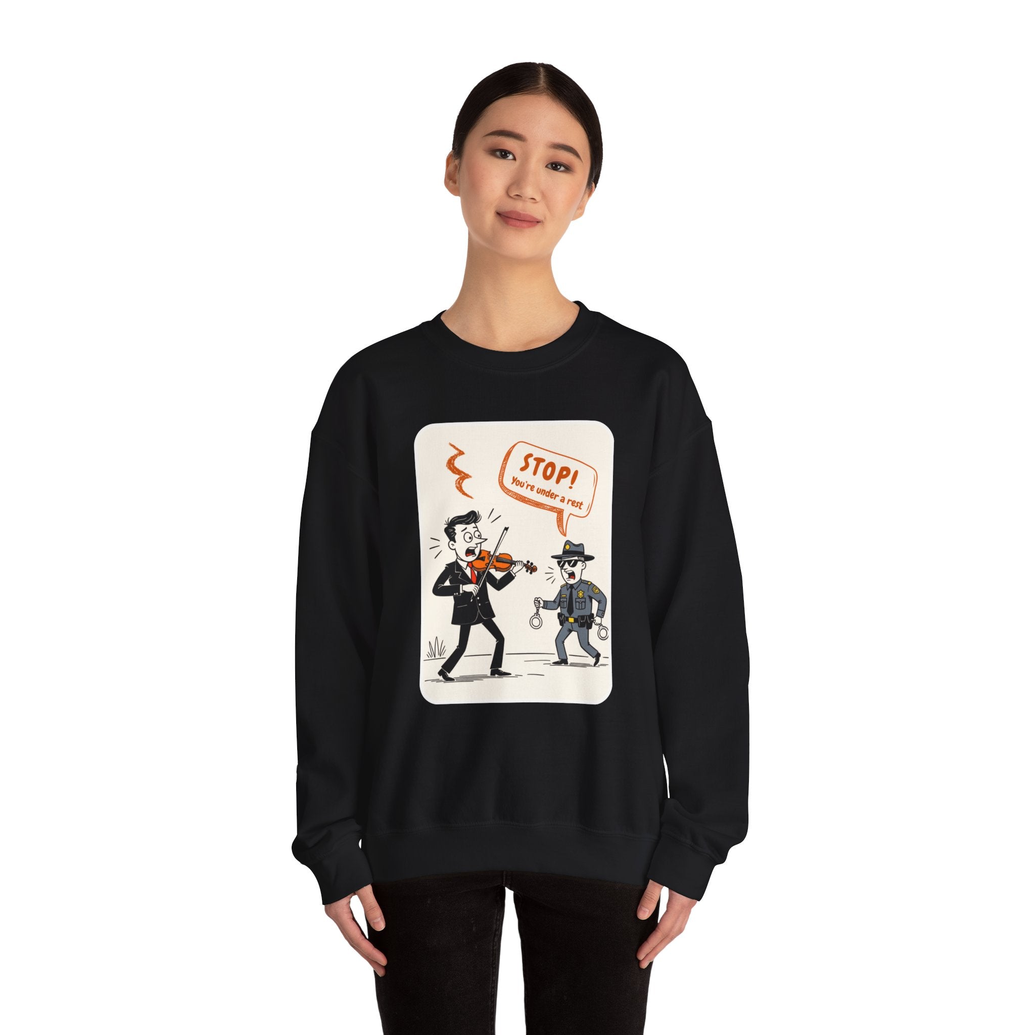 STOP! You’re Under A Rest Crew-Neck Sweatshirt