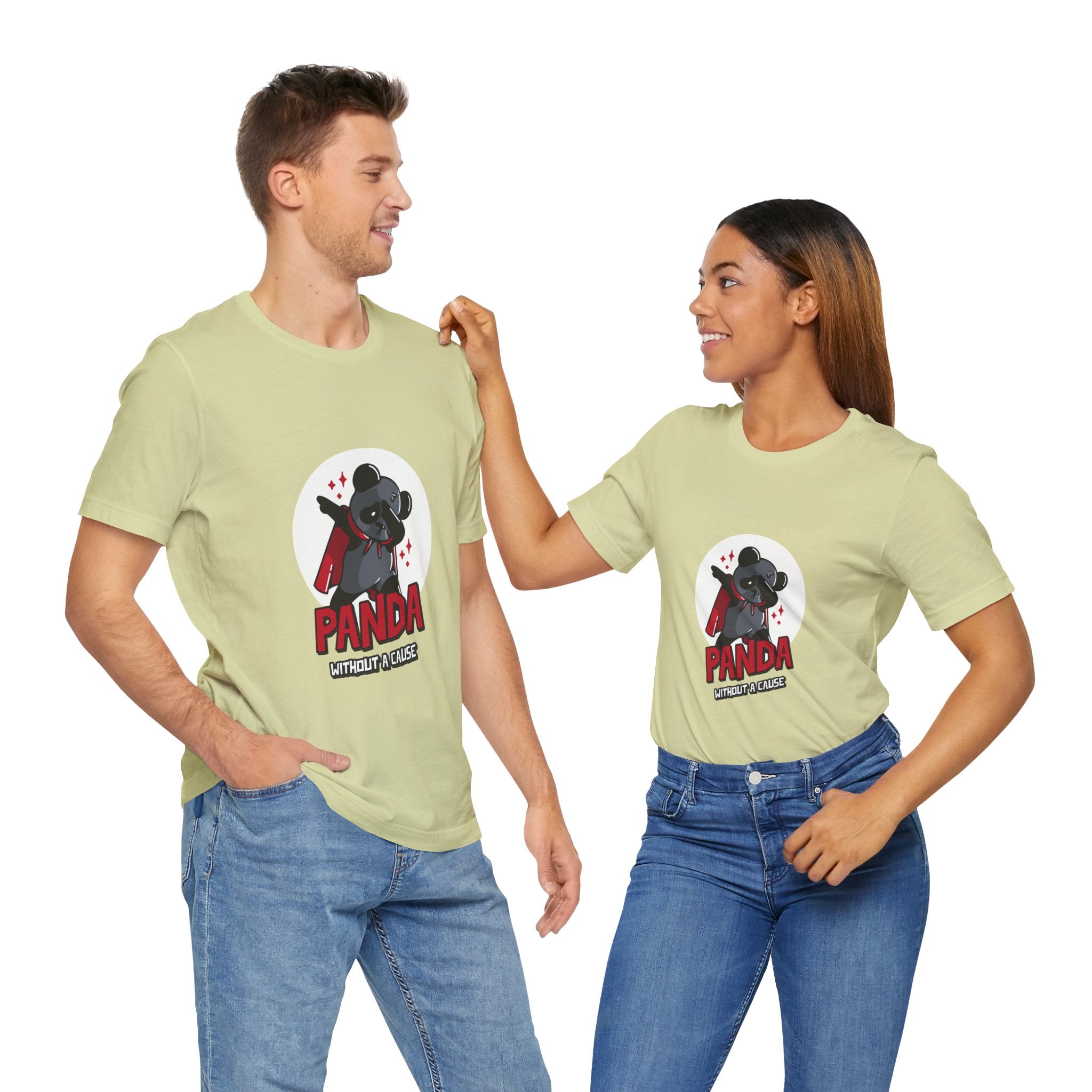 Panda Without a Cause T-Shirt: Quirky Cartoon Panda Mascot