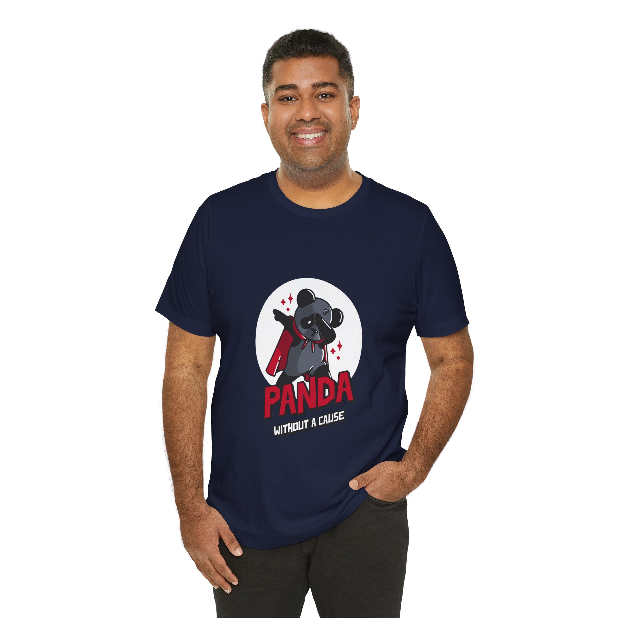 Panda Without a Cause T-Shirt: Quirky Cartoon Panda Mascot