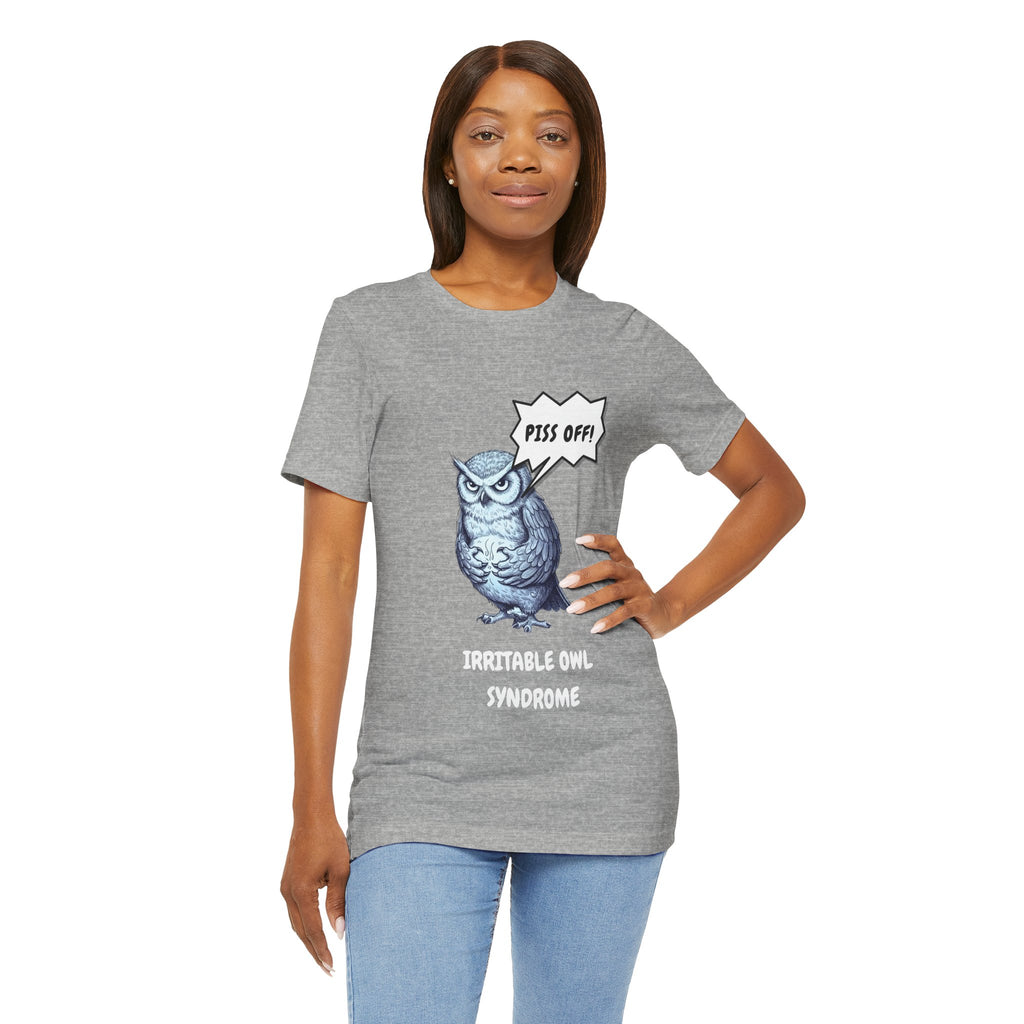 Irritable Owl Syndrome Funny Pun T-Shirt - Owl Lovers Tee