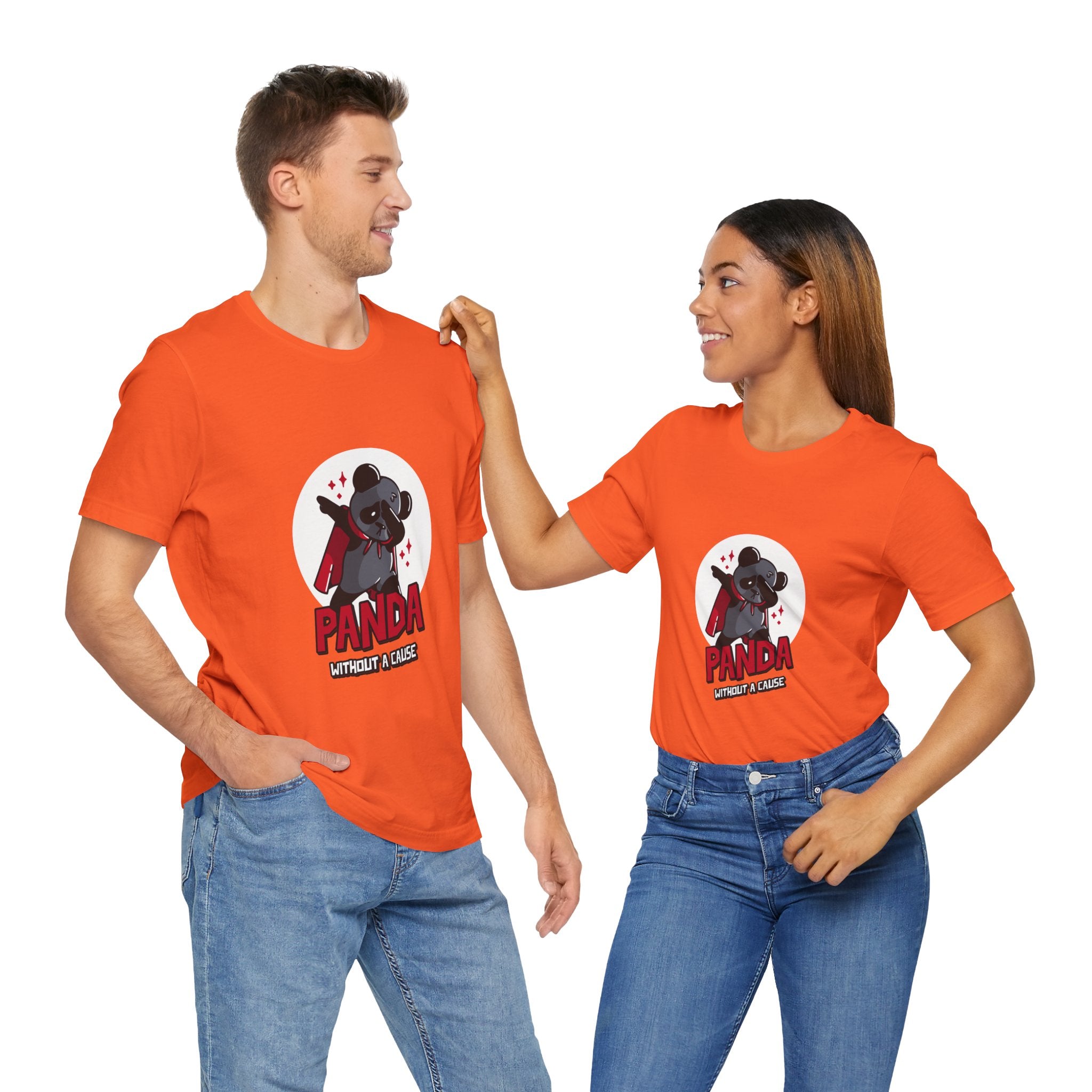 Panda Without a Cause T-Shirt: Quirky Cartoon Panda Mascot