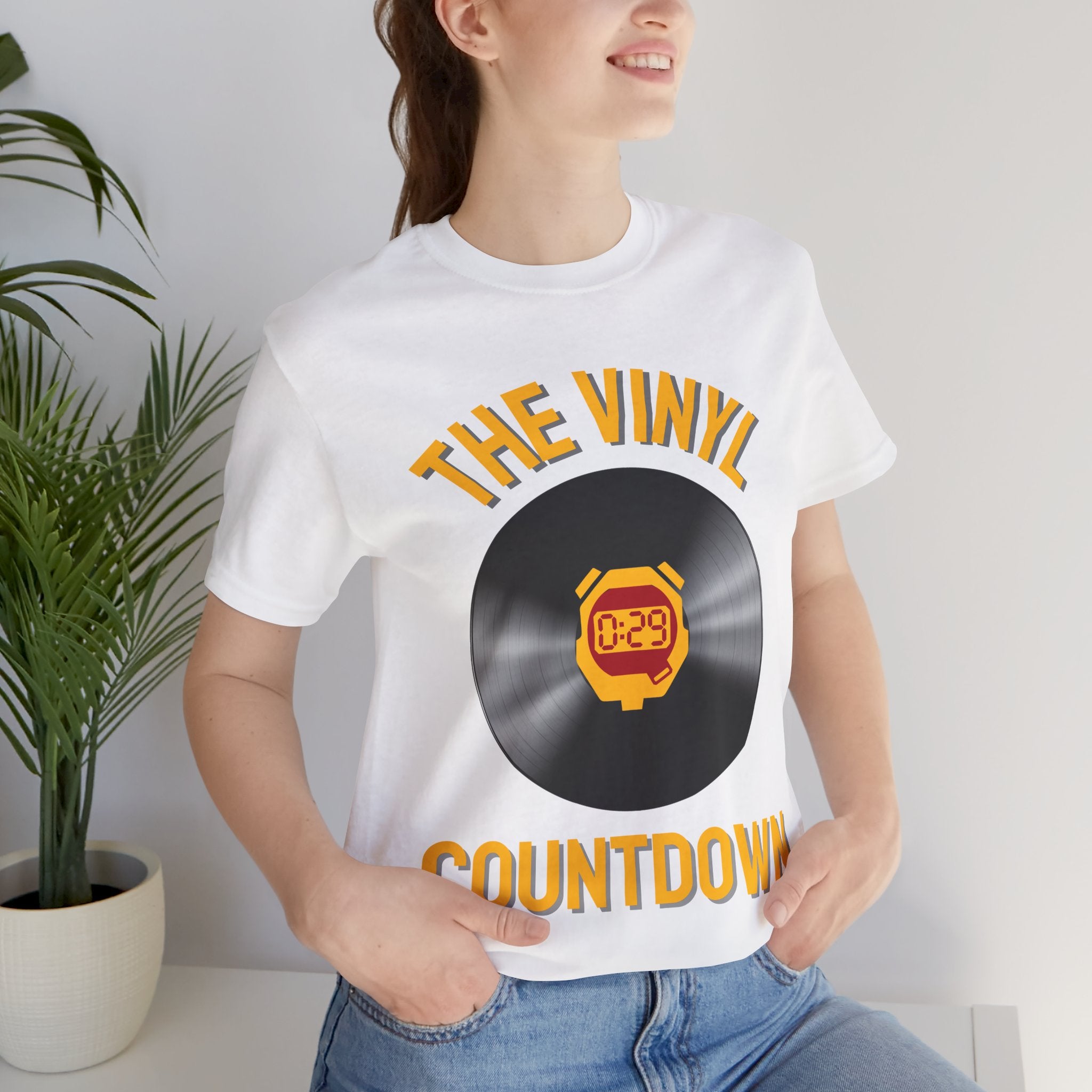The Vinyl Countdown T-Shirt: Music Timer Graphic, Vinyl LP Album