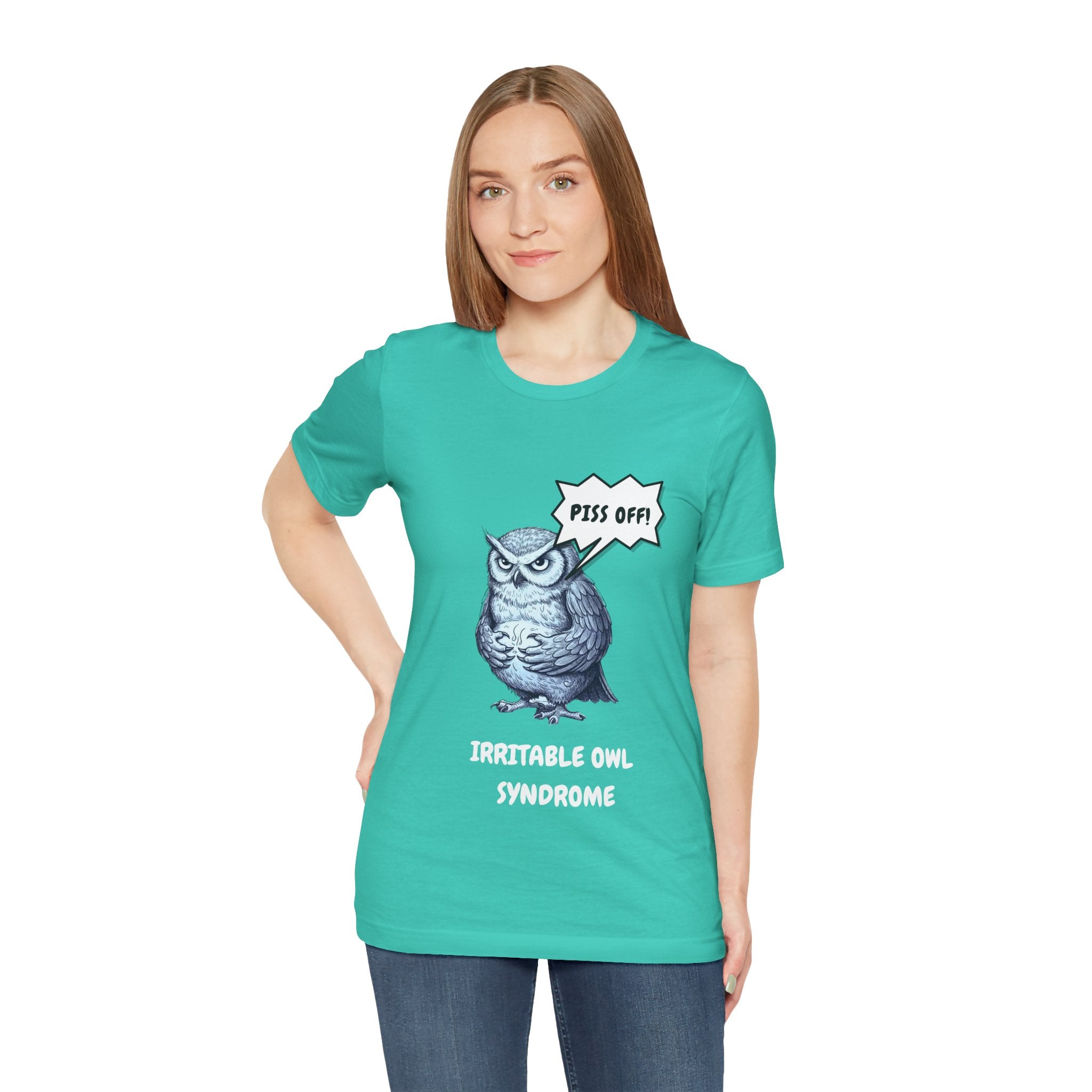 Irritable Owl Syndrome Funny Pun T-Shirt - Owl Lovers Tee