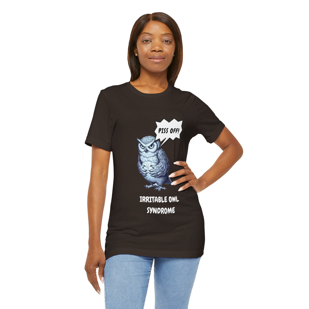 Irritable Owl Syndrome Funny Pun T-Shirt - Owl Lovers Tee