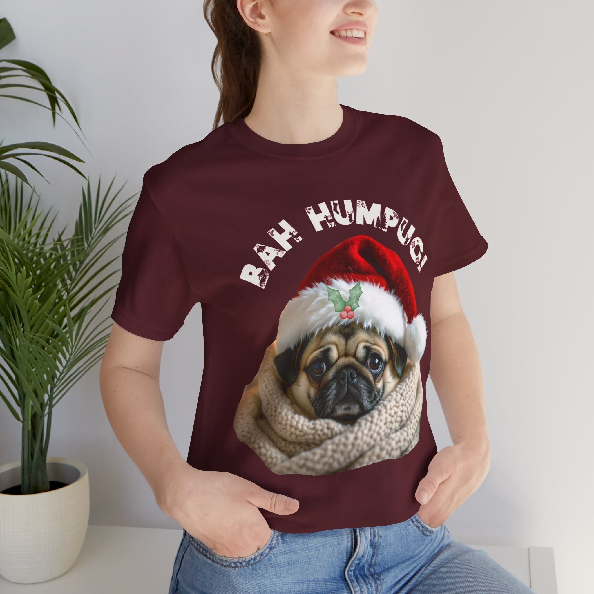 Bah Humpug Christmas T-Shirt: Perfect For Pug-Lovers