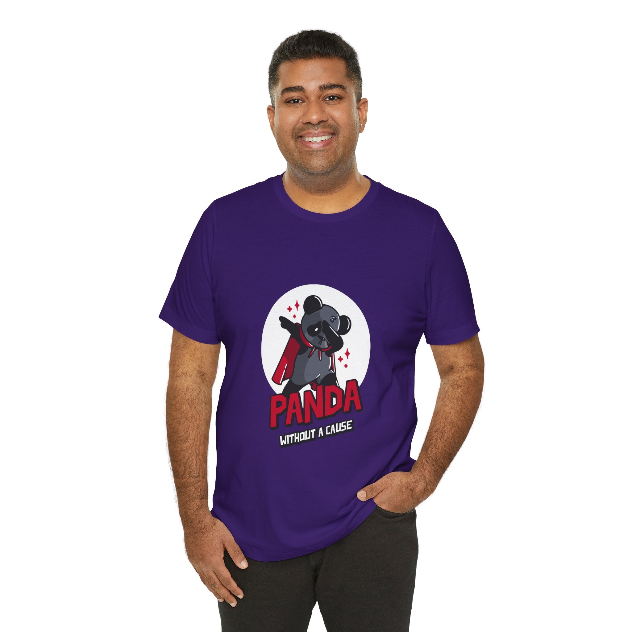 Panda Without a Cause T-Shirt: Quirky Cartoon Panda Mascot