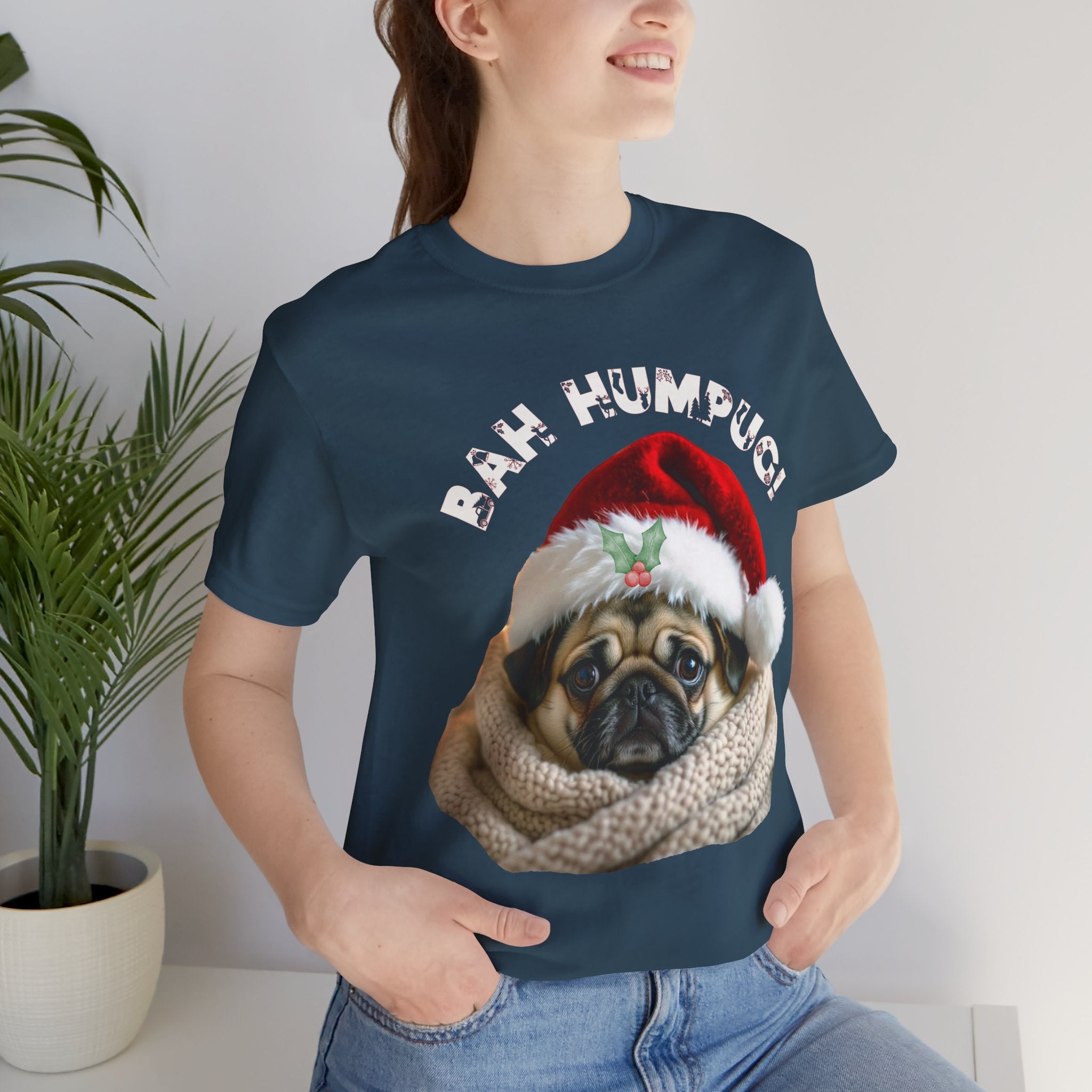 Bah Humpug Christmas T-Shirt: Perfect For Pug-Lovers