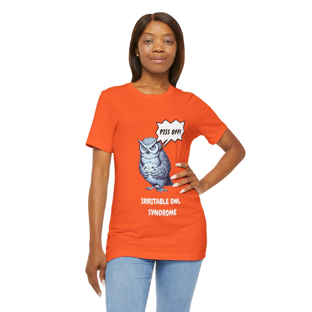 Irritable Owl Syndrome Funny Pun T-Shirt - Owl Lovers Tee