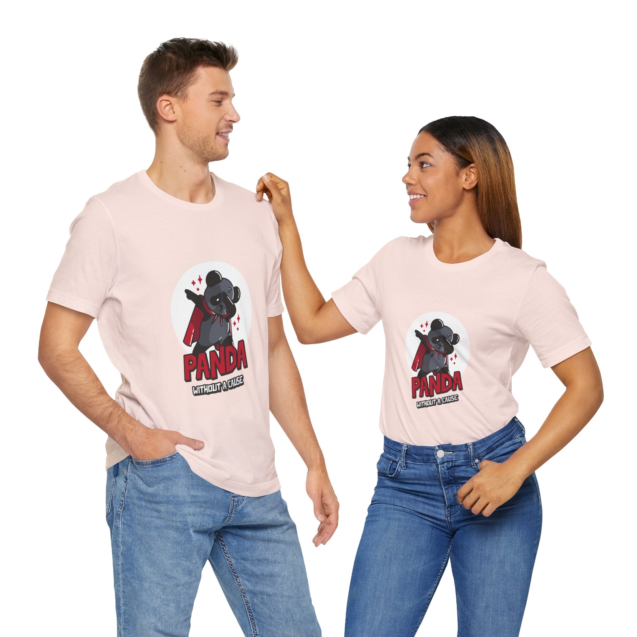 Panda Without a Cause T-Shirt: Quirky Cartoon Panda Mascot