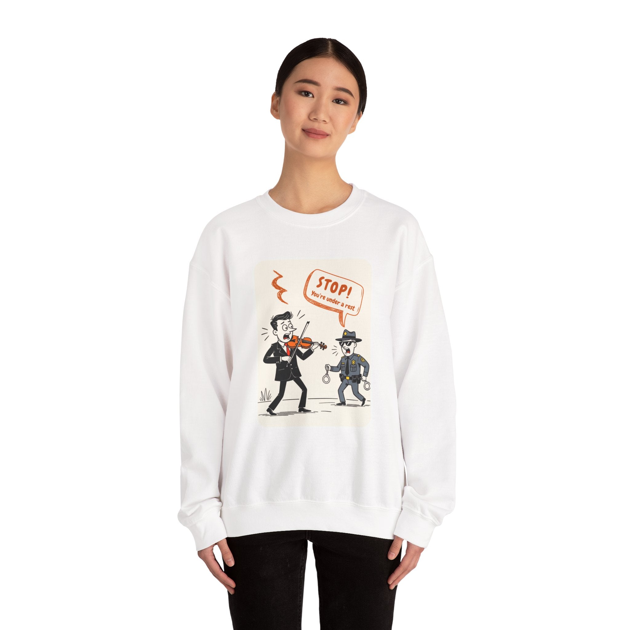 STOP! You’re Under A Rest Crew-Neck Sweatshirt