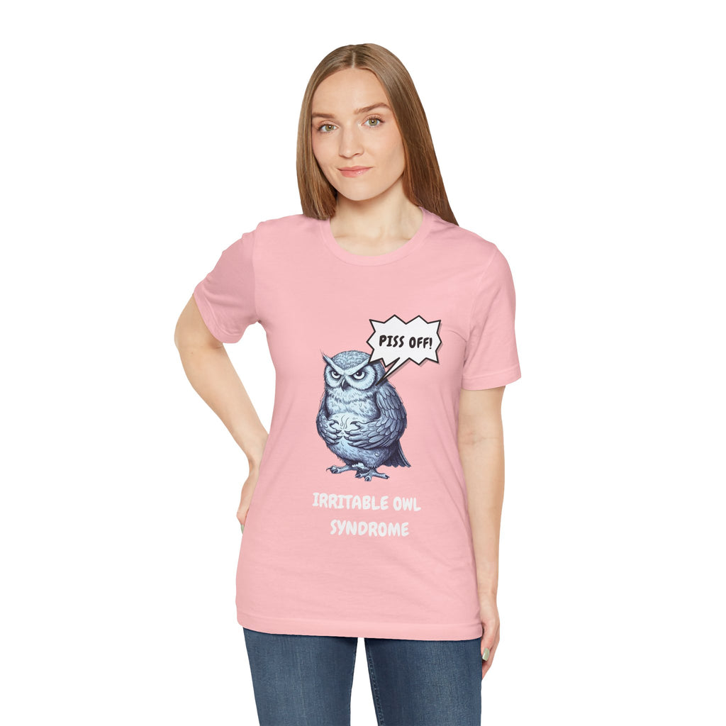 Irritable Owl Syndrome Funny Pun T-Shirt - Owl Lovers Tee